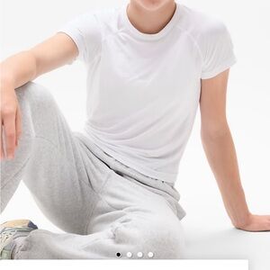 Athleta White Short Sleeve Tee